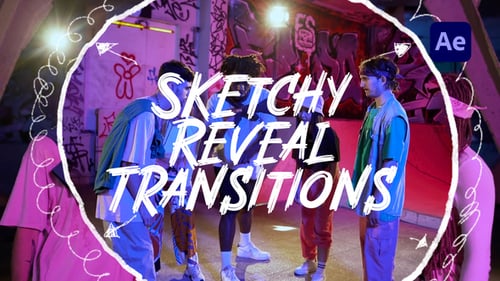 Sketchy Reveal Transitions