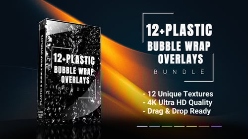 Plastic Wrap Overlays – Bubble Textures, Crumpled Foil & Distressed Effects