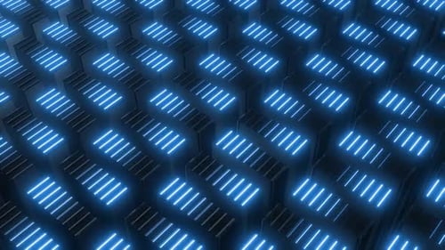 Dynamic Abstract Geometric Cube Pattern Loop Background