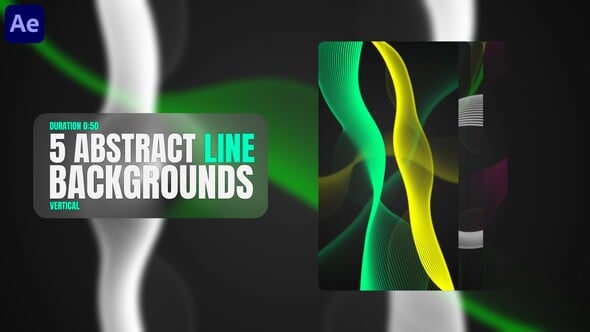 Dynamic Abstract Flowing Line Backgrounds Pack, Elements ft. background ...
