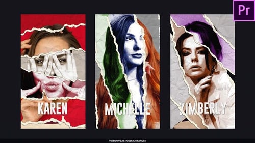 Dynamic Torn Paper Photo Reveal for Social Stories