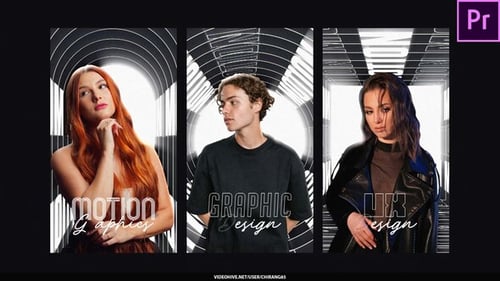 Animated Lines Poster Stories For Premiere Pro