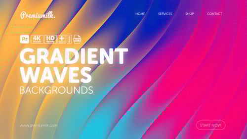 Gradient Waves Backgrounds for Premiere Pro