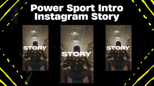 Power Sport Intro Instagram Story & Reels Mogrt