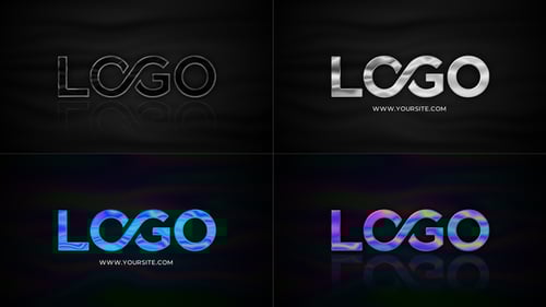 Chrome Logo Reveal 4k