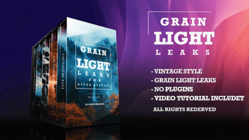 Grain Film & Light Leaks Transition And Video Effect