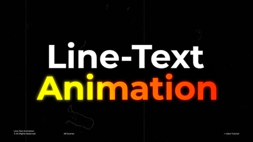 Line-Text Animation \ AE