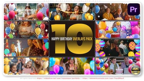 Happy Birthday Overlays Pack