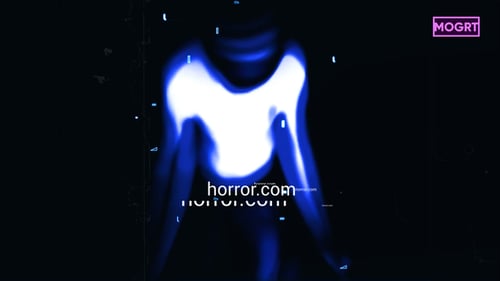 Dark Abstract Logo Reveal with Glitch Effects