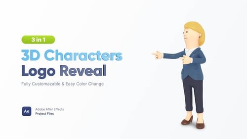 3D Character Logo Reveal