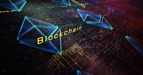 Das Ethereum-Symbol wurde nahtlos digital geschleift
