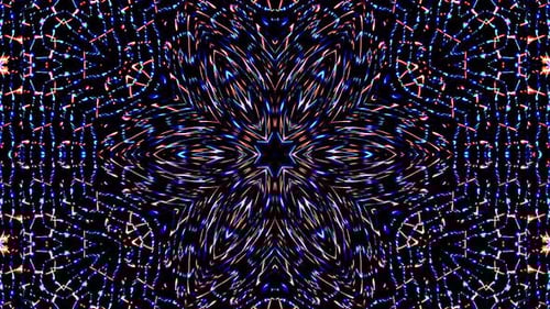 Colorful Abstract Geometric Light Pattern Animation