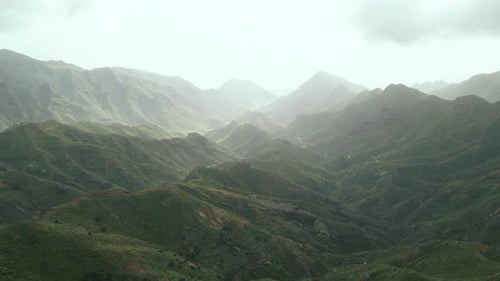 Incredible Mountain Scenery on the Ocean in the North of the Spanish Volcanic Island of Tenerife