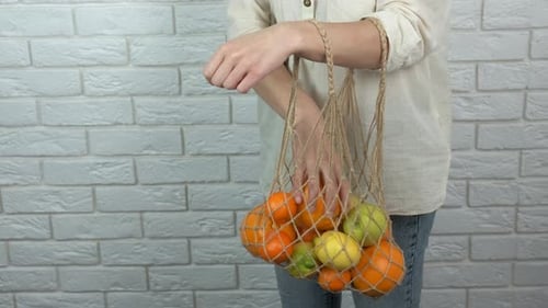 Bolsa reutilizable con productos