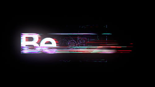 Dynamic Digital Glitch Logo Reveal Animation