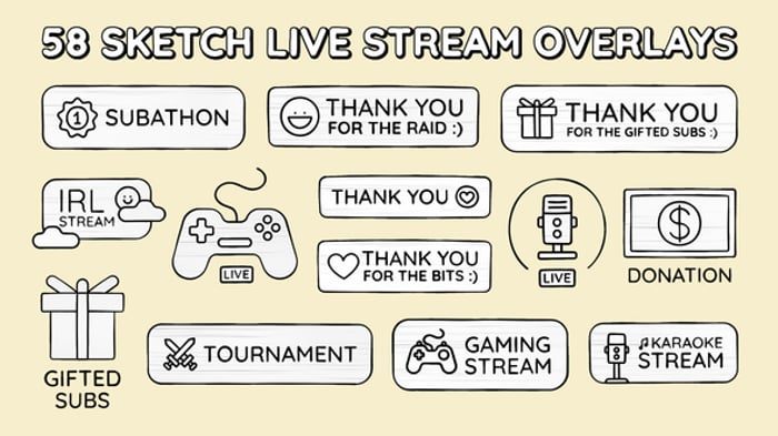 Streaming Overlay Editable Video Templates - Envato