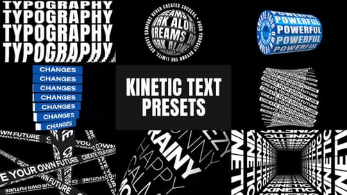 Kinetic Text Animations Pack