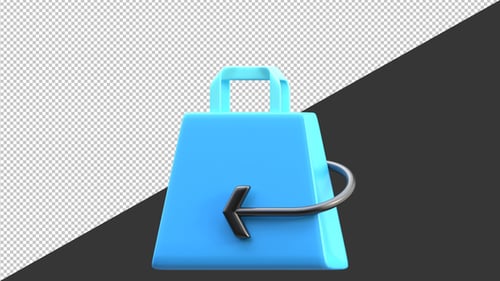 3D Animation of Return Policy Line | Alpha Channel