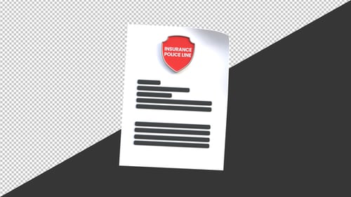 3D-Animation der Versicherungslinie | Alpha Channel
