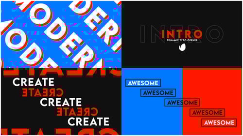 Dynamic Typo Opener - Bold Typography Promo