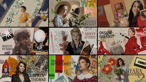 Artistic Retro Photo Collage Opener