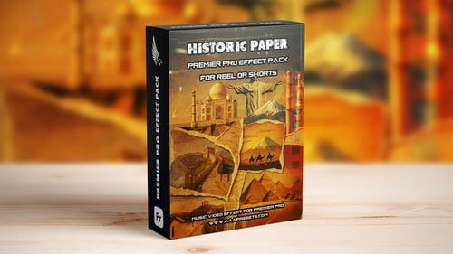 Historic Vintage Art Torn Paper Transitions in Premiere Pro – For Reels, TikTok & Shorts