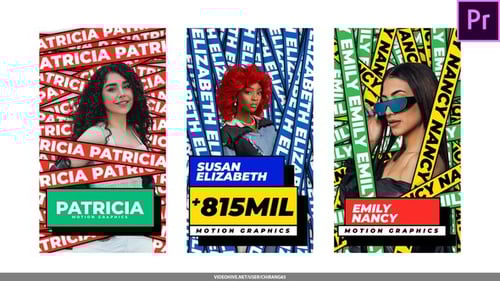 Modern Kinetic Typography Name Reveal for Social Media Profiles