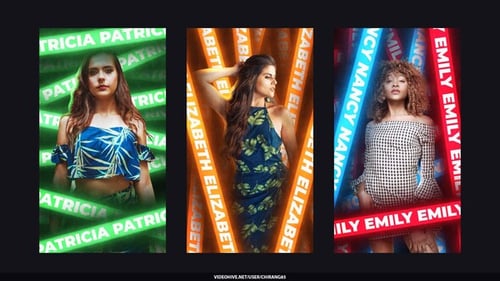 Neon Type Seamless Stories