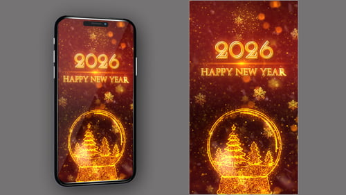 Happy New Year 2026 Countdown V28 - Vertical Video