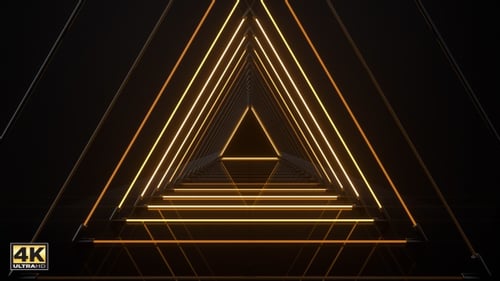 Neon Triangle Tunnel Vj Loop