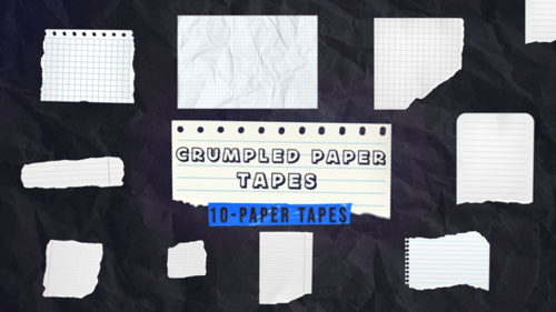 Crumpled Paper Tapes