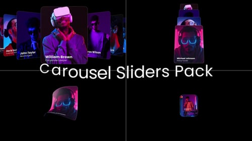 Carousel Slides Animation Pack MOGRT