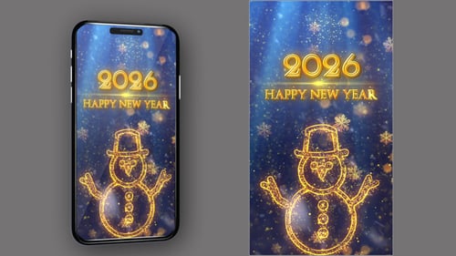 Happy New Year 2026 Countdown V39 - Vertical Video