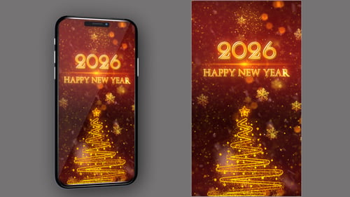 Happy New Year 2026 Countdown V40 - Vertical Video