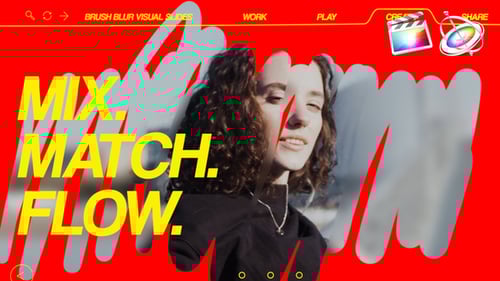 Diapositives visuelles Brush Blur