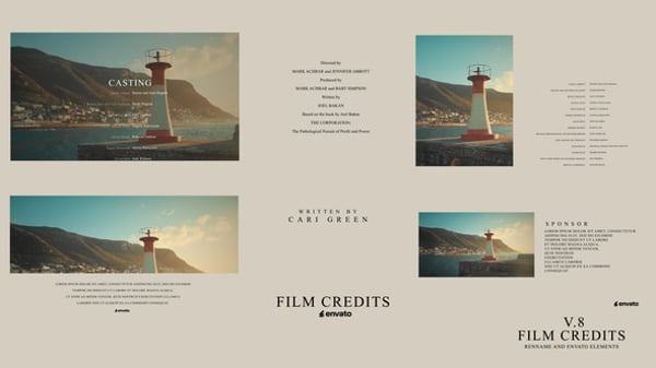 After Effects Cinematic Opening Titles Templates Editable Titles