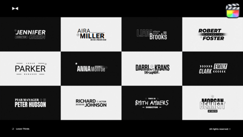 Tercios inferiores diferentes\ FCPX