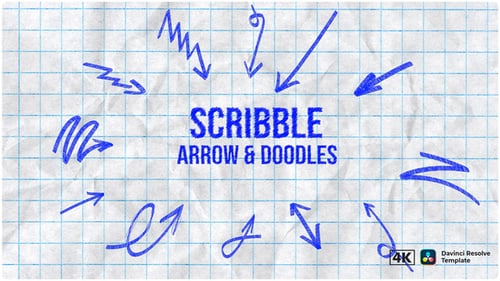 Scribble Arrows & Doodles | Hand-Drawn Animated Pack (4K) DR