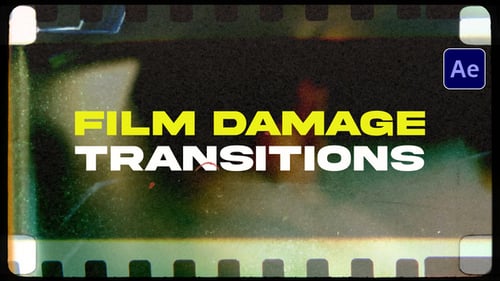 Retro Film Damage Transitions Pack