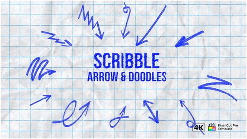 Scribble Arrows & Doodles | Hand-Drawn Animated Pack (4K)
