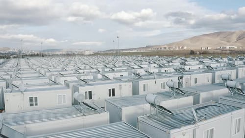 Luftaufnahme von Fertighäusern 8