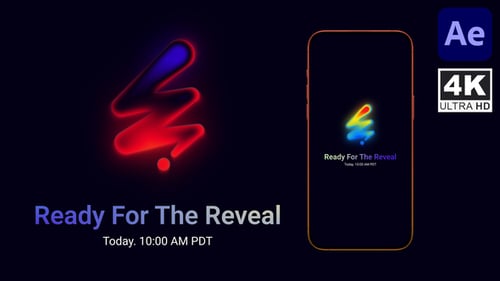 Heatmap Thermal Gradient Logo Reveal