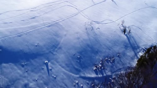 Ski Lift at Ski Resort in Sunny Carpatian Mountains