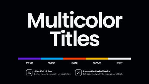Multicolor Titles | MOGRT