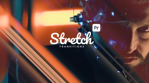 Stretch Transitions for Premiere Pro – Futuristic Motion Stretch Effects Pack
