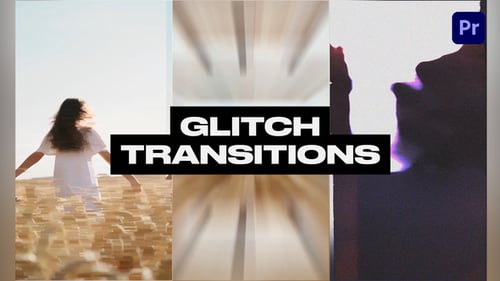 Dynamic Vertical Glitch Video Transitions