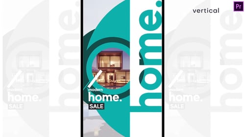 Dynamic Vertical Home Sale Advertisement for Real Estate Social Media