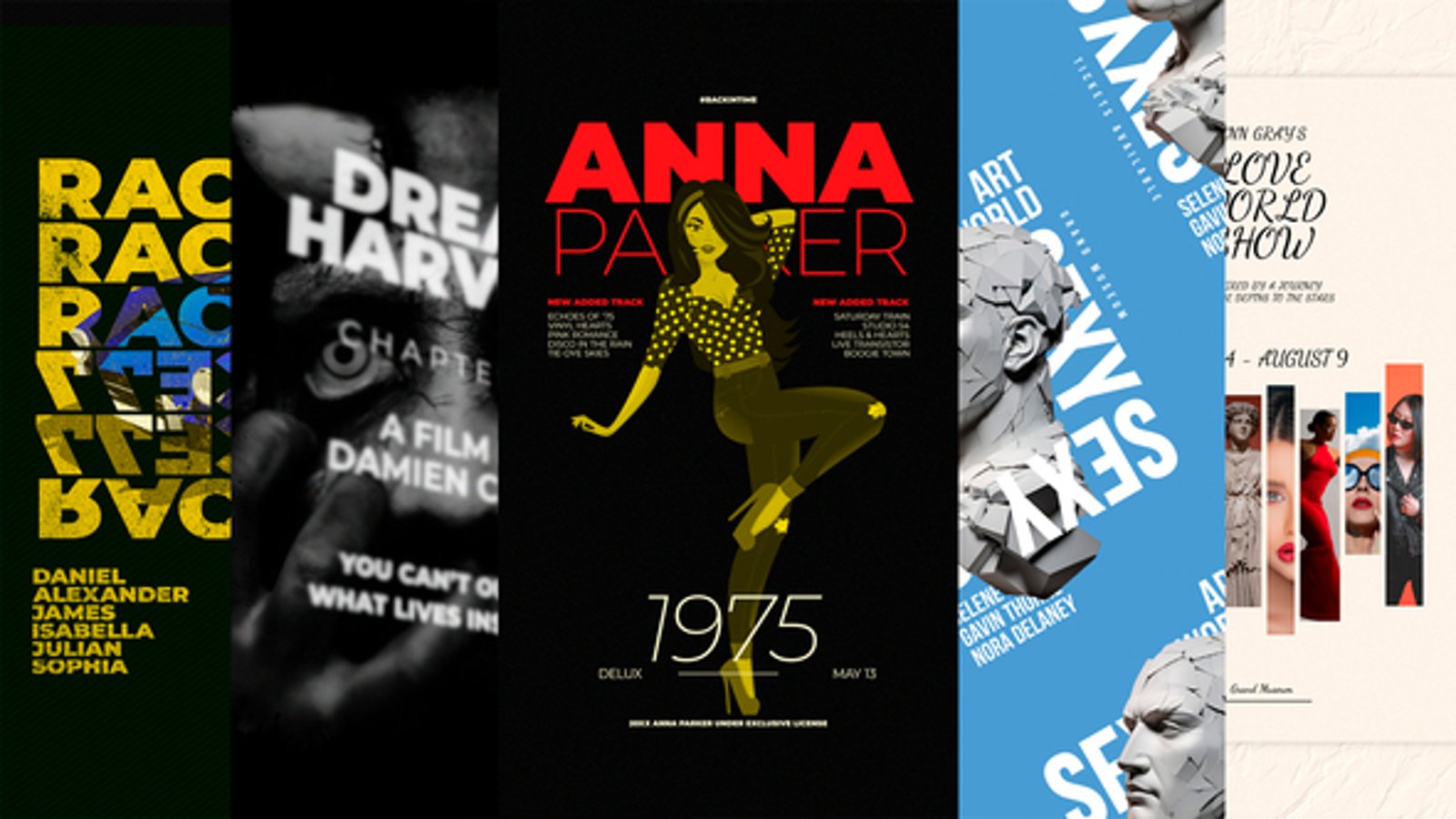 10 Animated Posters, Titles ft. animated & clean - Envato