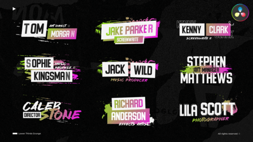 Lower Thirds Grunge \ DR