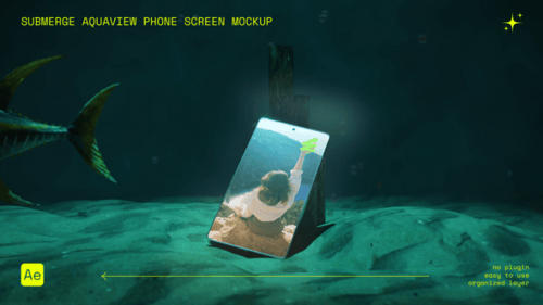 Submerge AquaView Phone Screen Mockup